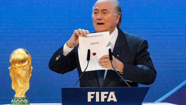 Joseph Blatter durante el anuncio de Catar como anfitrión de la Copa Mundial de Fútbol de la FIFA 2022, el 2 de diciembre de 2010.Anja Niedringhaus / AP