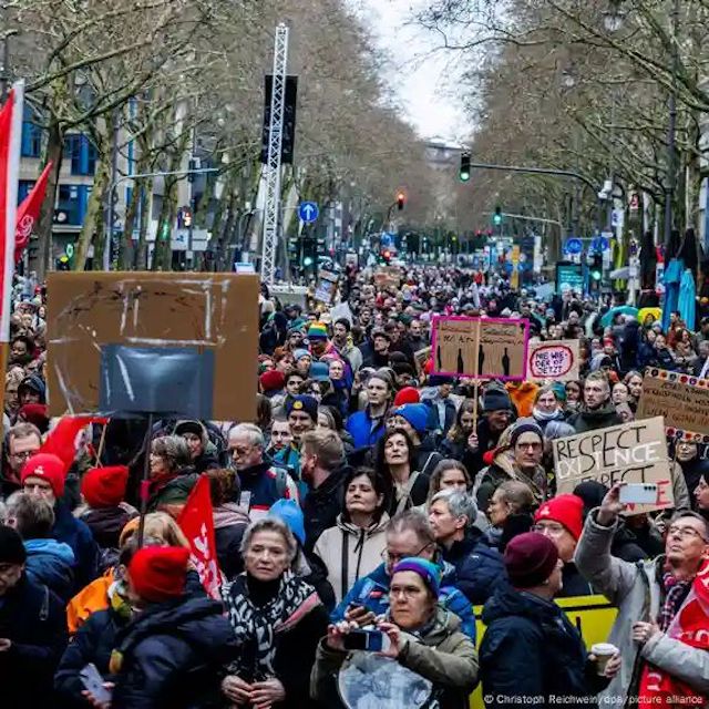 Multitudinaria marcha en Berlín